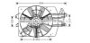 AVA QUALITY COOLING FD7518 Fan, radiator